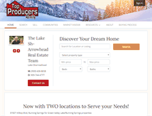 Tablet Screenshot of lakesharrowheadrealestate.com